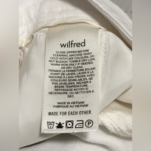 Aritzia Wilfred Alanya Linen Shorts High Rise White Linen Tencil Blend Size 4 - Picture 8 of 16